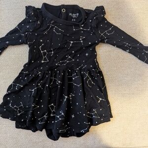 Kyte Baby Twirl bodysuit long sleeve - constellation
